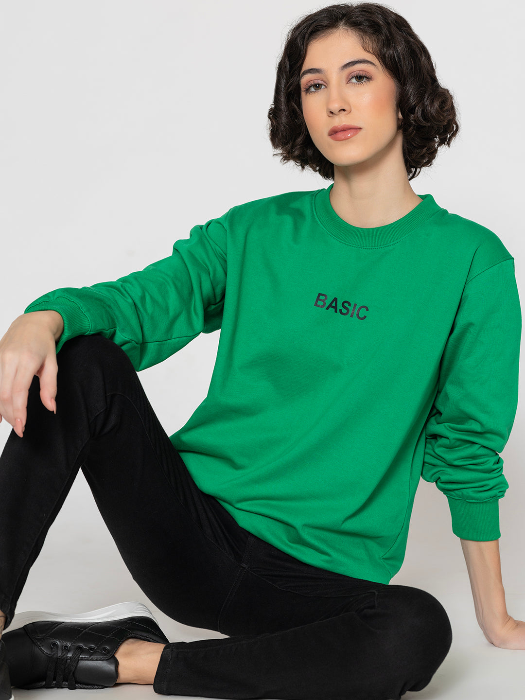 Basic Green Sweatshirt