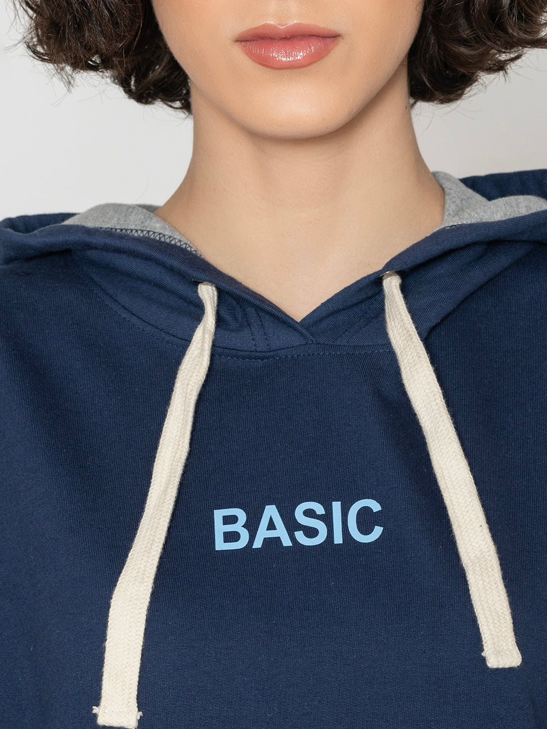 N.Blue Basic Fleece Hoodie