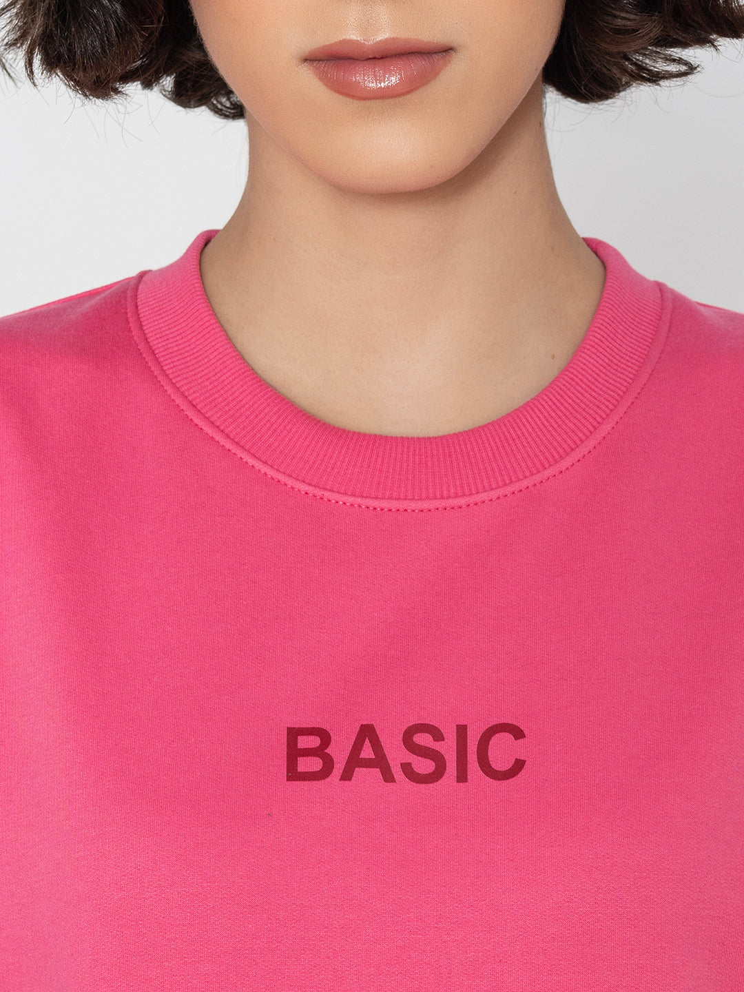 Basic Pink Sweatshirt