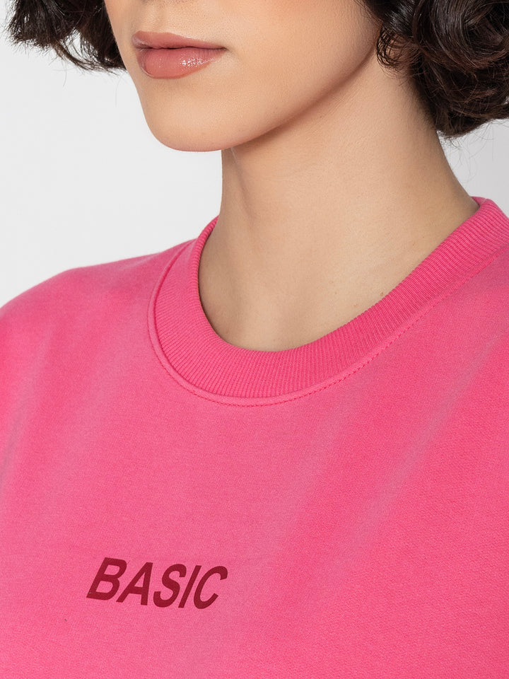 Basic Pink Sweatshirt