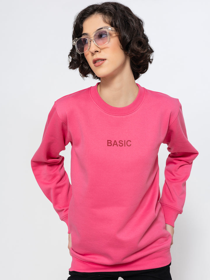 Basic Pink Sweatshirt