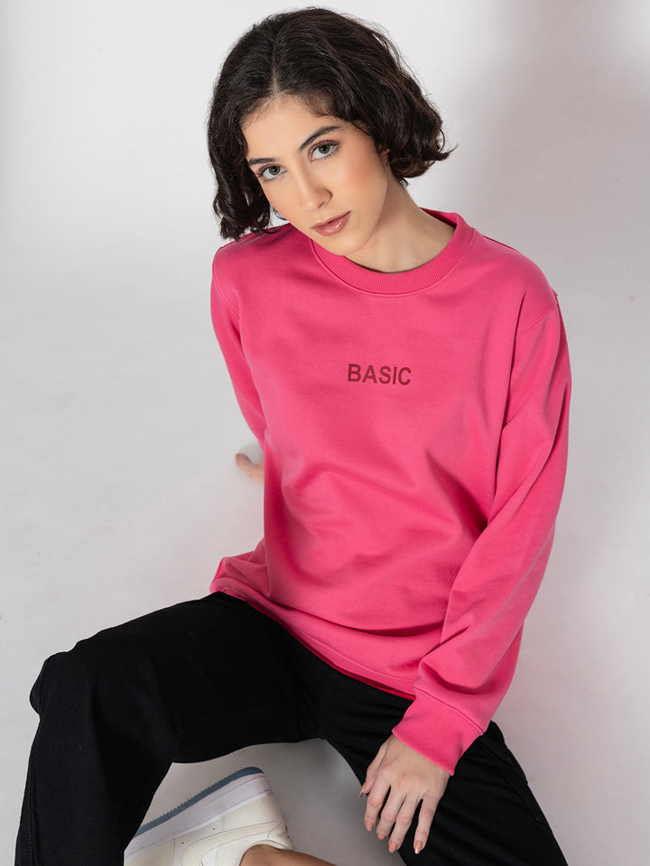 Basic Pink Sweatshirt