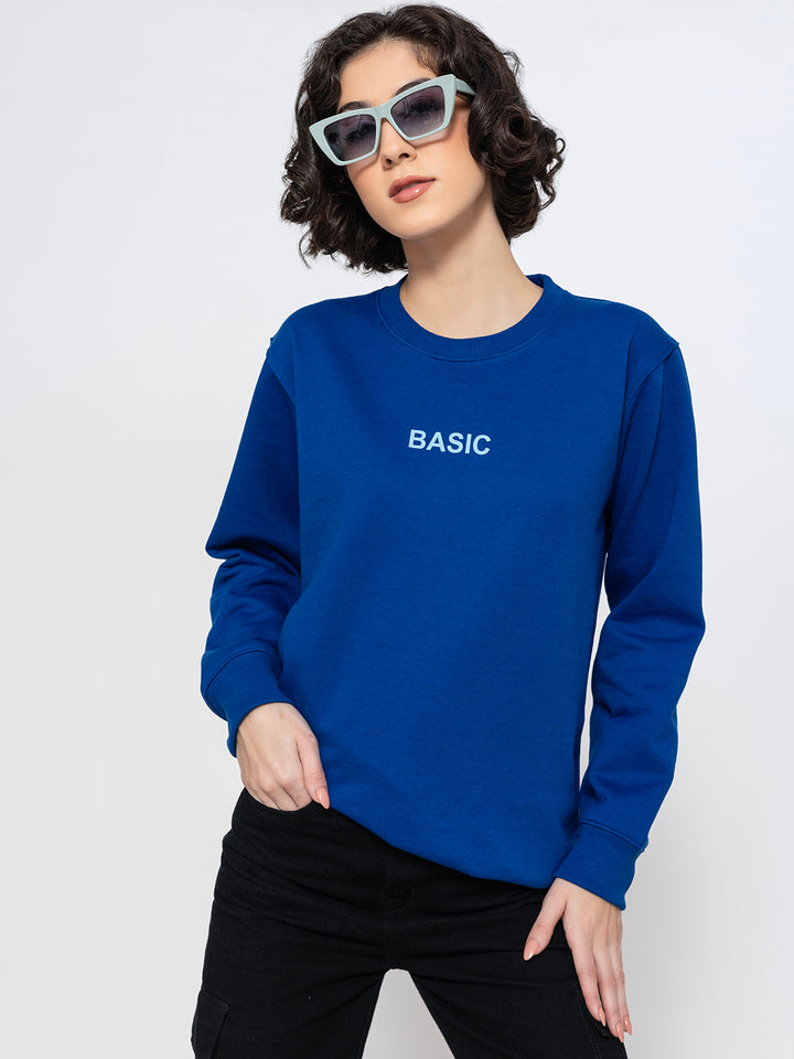 Basic Blue Sweatshirt