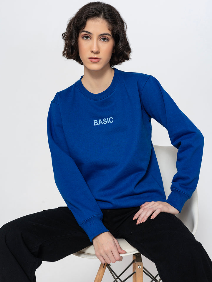 Basic Blue Sweatshirt