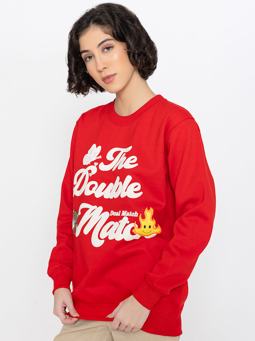 Red The Double Mate SweatShirt