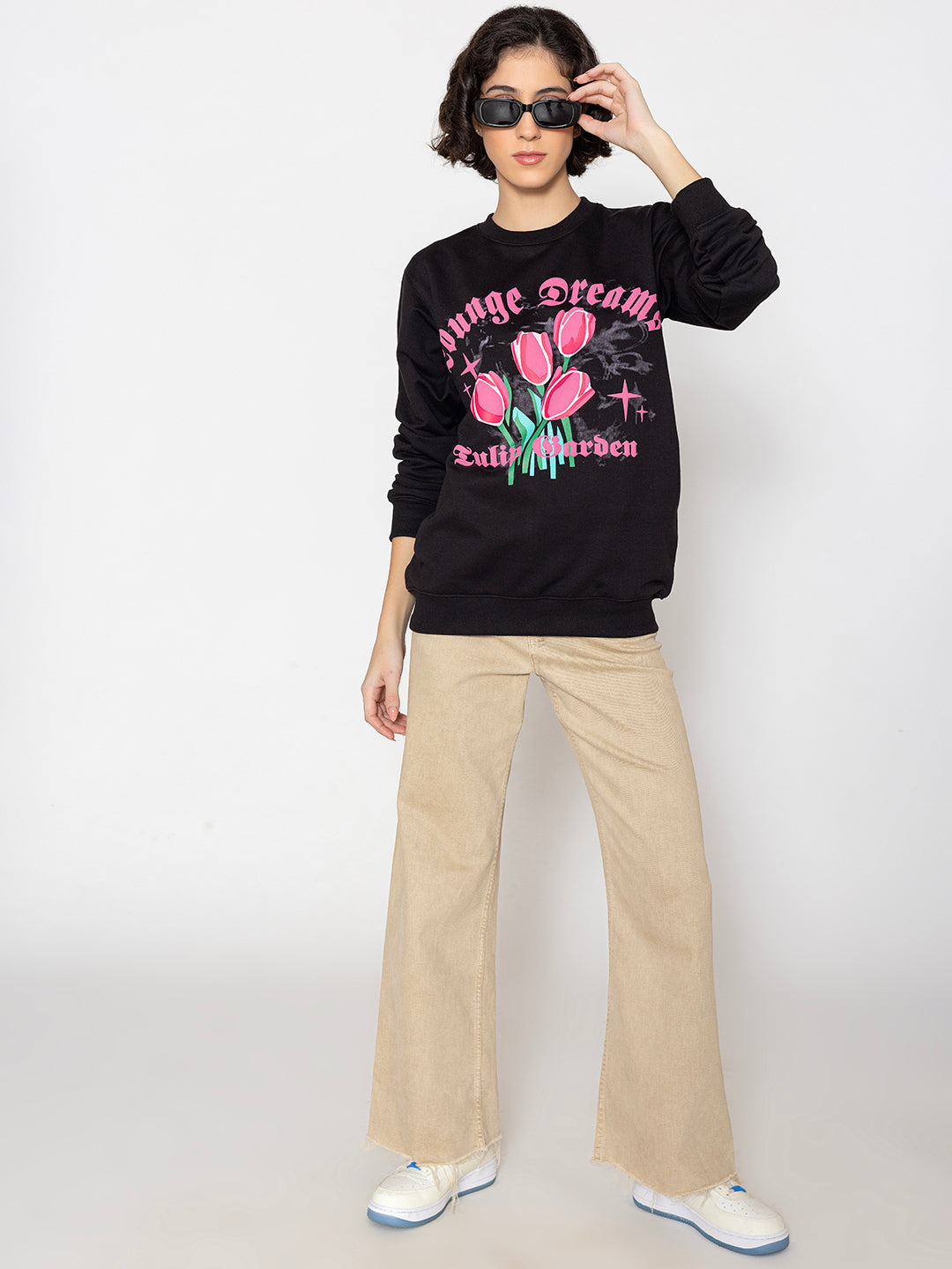 Black Tulip Garden SweatShirt