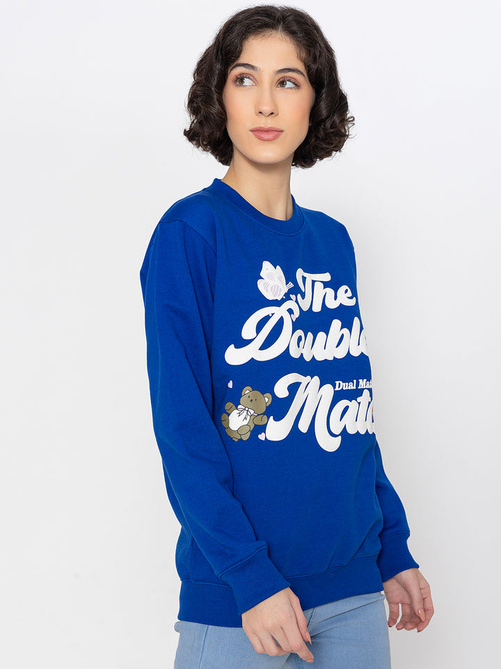 Blue The Double Mate Sweatshirt