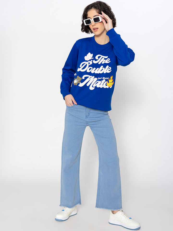 Blue The Double Mate Sweatshirt