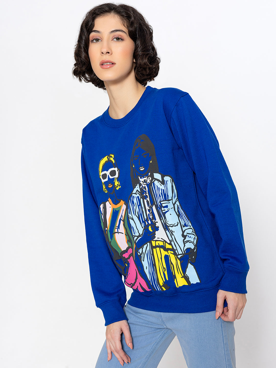 Blue Two Girl Sweatshirt