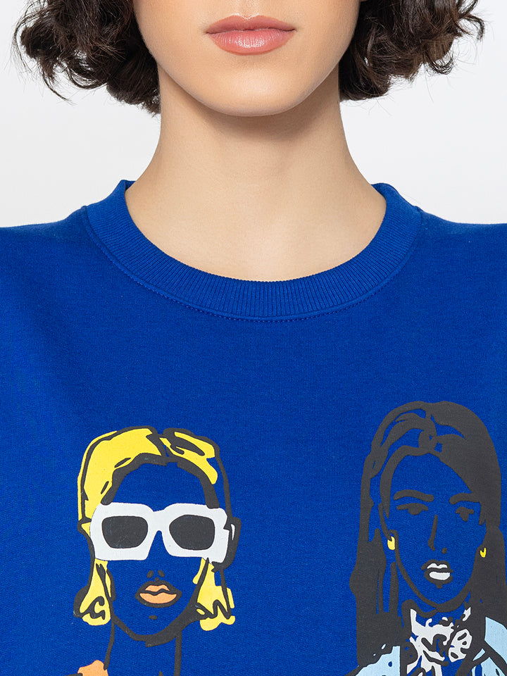 Blue Two Girl Sweatshirt