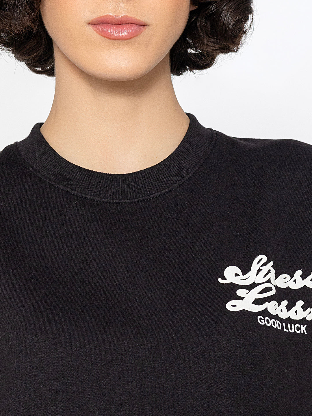 Black Stress Less SweatShirt