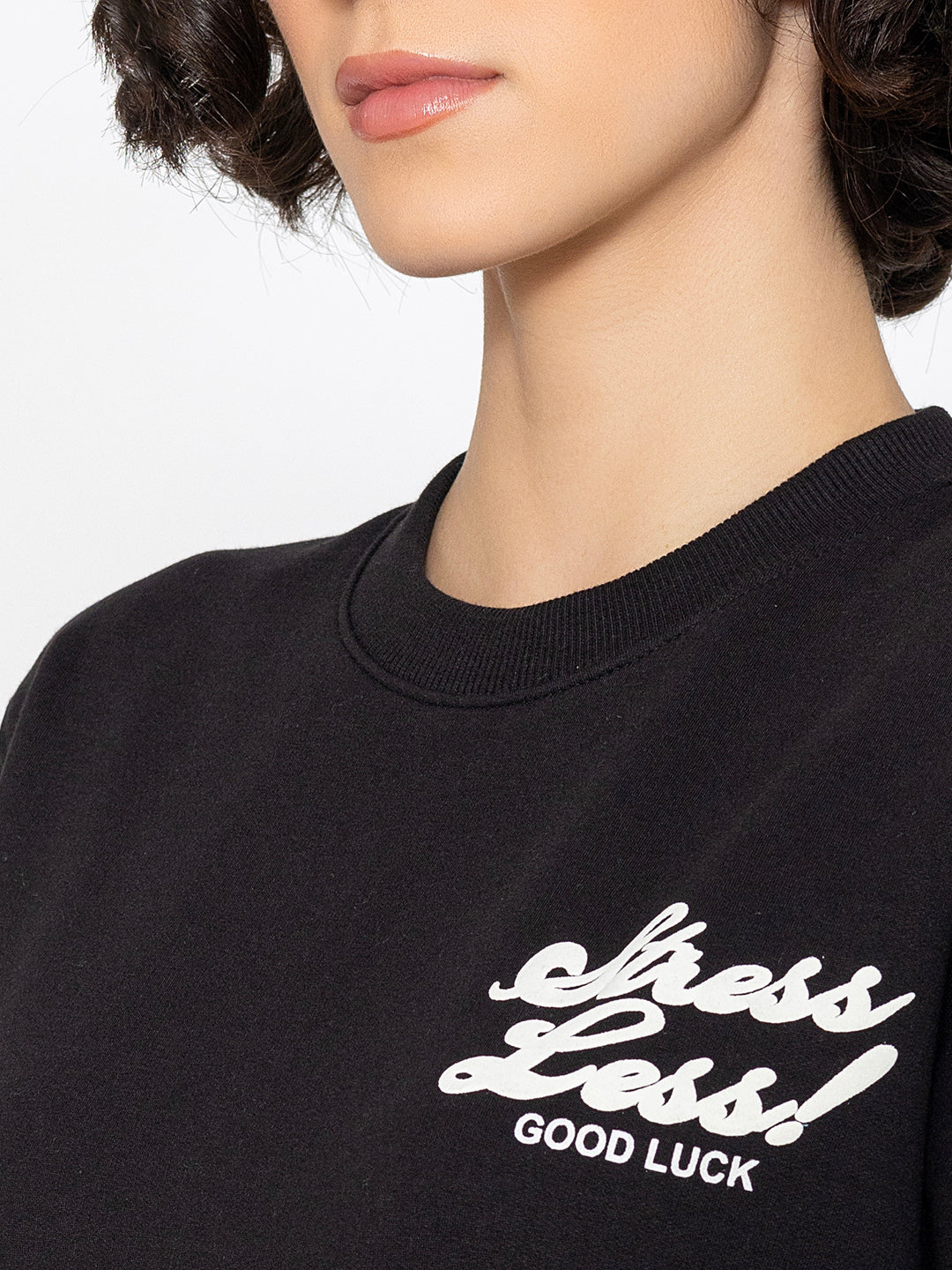 Black Stress Less SweatShirt