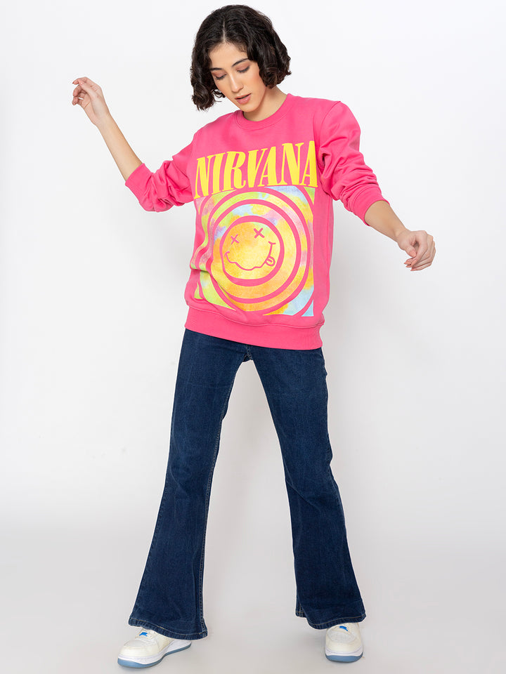 Pink Nirwana Sweatshirt