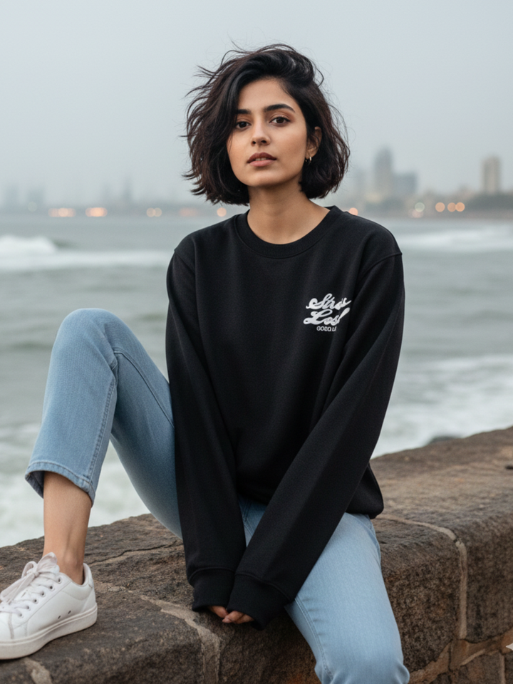 Black Stress Less SweatShirt