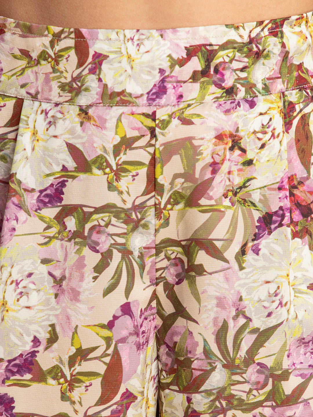 Purple Mariana Floral Printed Satin Co-ords