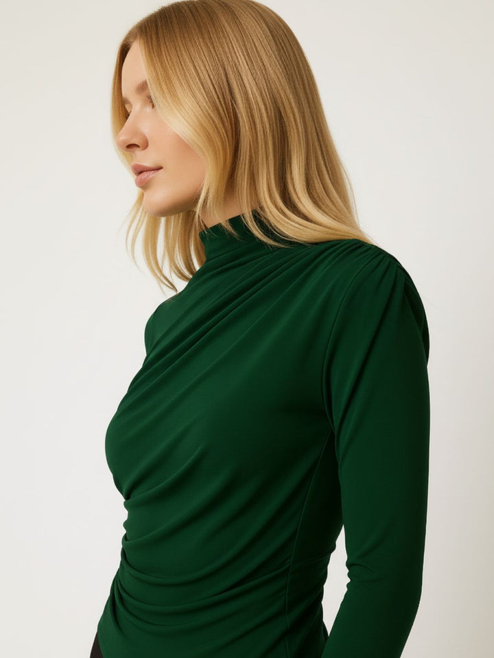 Green High Neck Top