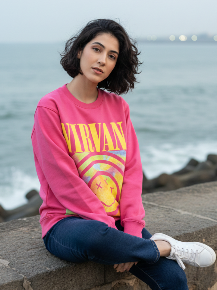 Pink Nirwana Sweatshirt