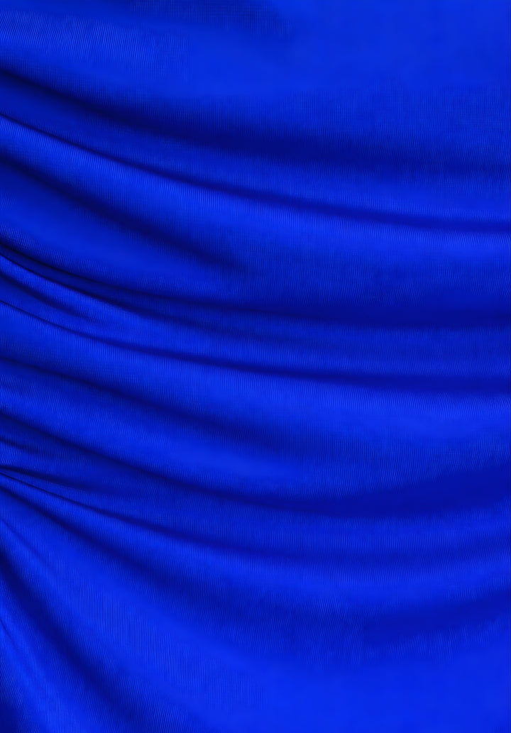 Royal Blue Cap Sleeves Bodycone Dress