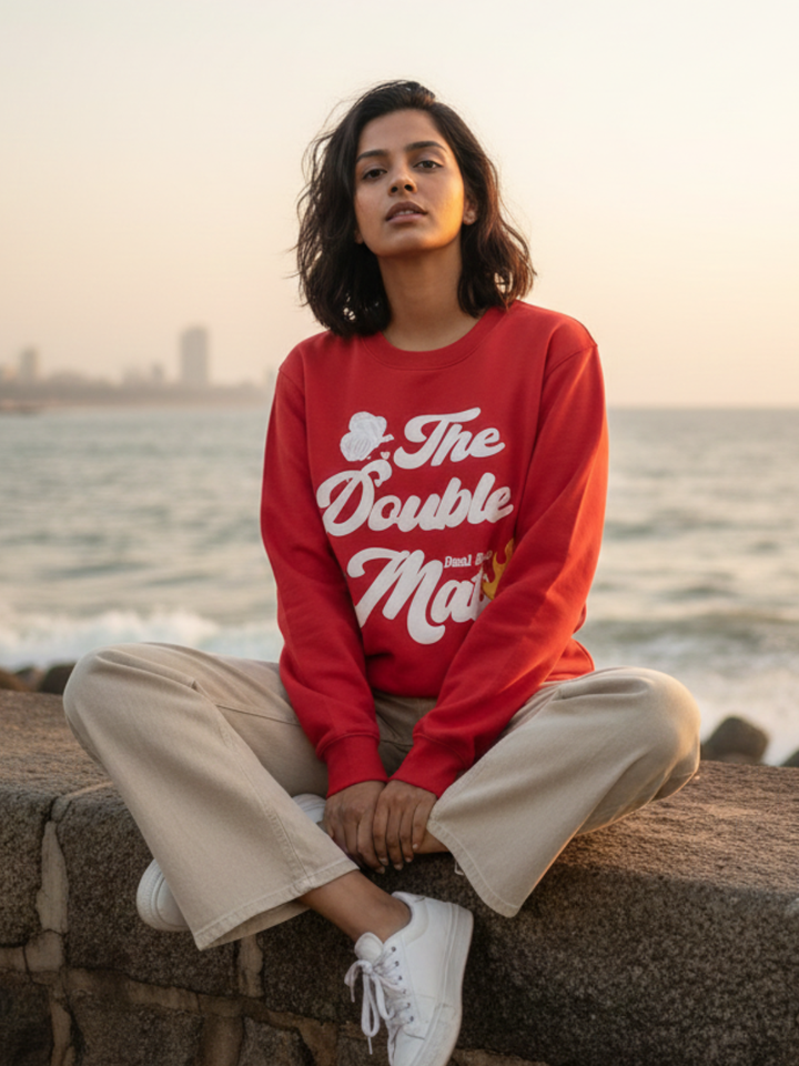 Red The Double Mate SweatShirt