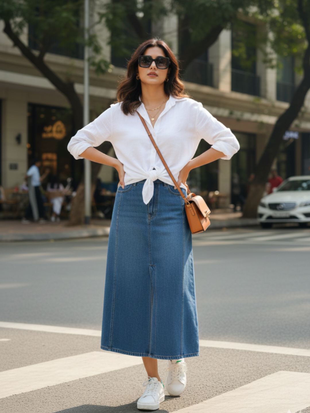 Blue Denim Skirt
