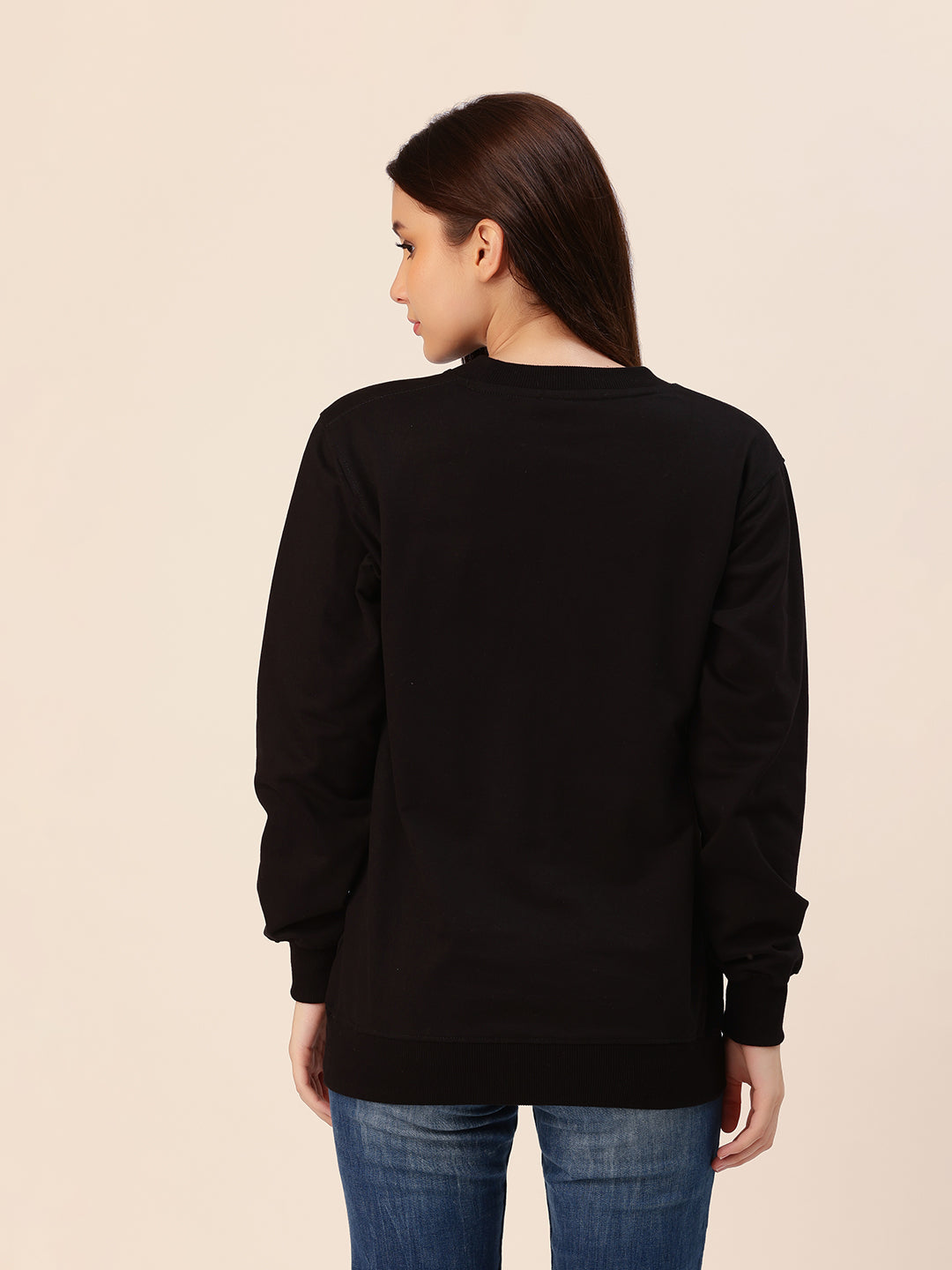 Blassed Black Printed Sweatshirt