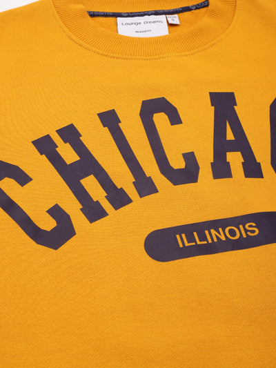 Chicago Mustard Printed Sweatshirt