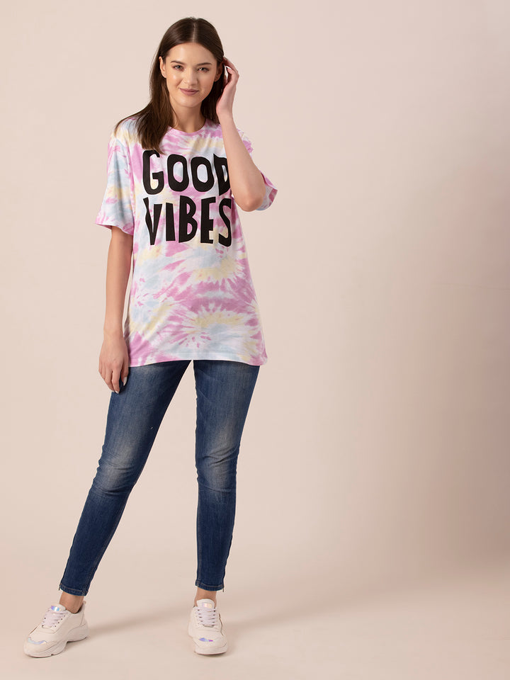Tie & Dye Women's Oversized T-Shirt