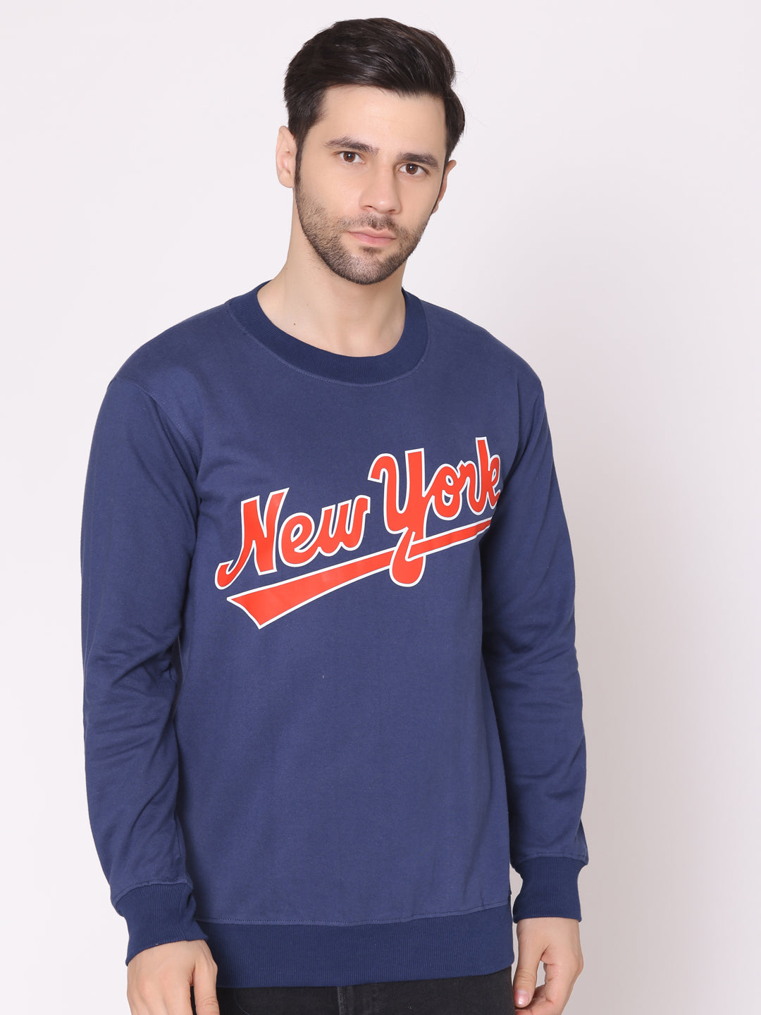 Men's New York Navy Printed Sweatshirt
