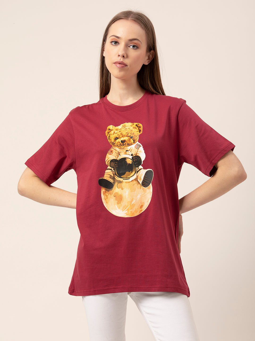 Astronaut Teddy Women's Oversized T-Shirt