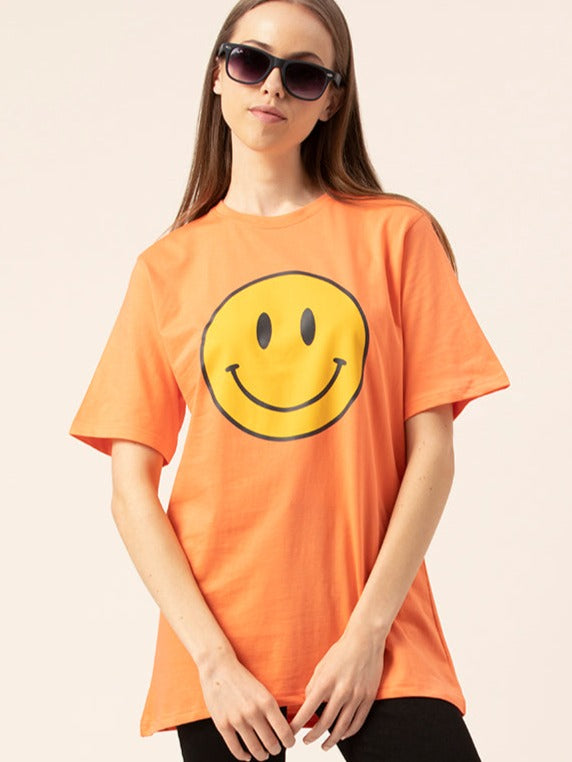 Smiley Women's Oversized T-Shirt